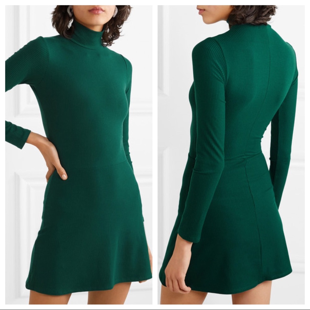 NWOT Reformation Maya Rib Mini Dress - Picture 3 of 12